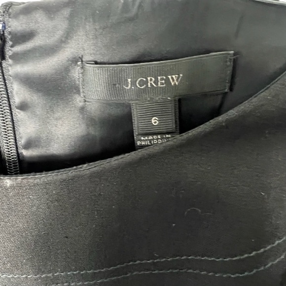 🌺J. CREW Little Black Dress in Heavy Cotton Cap Sleeve Sheath Dress Size 6🌺 - Picture 4 of 4
